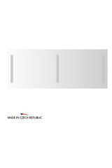 Зеркало со встроенными светильниками (140х55 см) ELLUX STRIPE LED STR-A3 9110