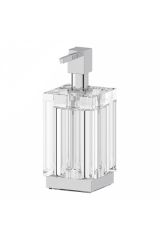 LINEAG TIF 018 Емкость для жидкого мыла настольная (хрусталь; хром)
