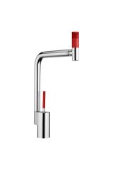 Смеситель для кухни Webert Kitchen 360° TS920302 Хром/красный