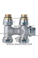 нижнего подключения Vecolux, НР 1/2 х НР 3/4 прямой, тип однотрубный, Heimeier 0534-50.000, узел