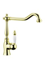 Смеситель для кухни Webert Kitchen Valentino VA920302 Бронза/белый