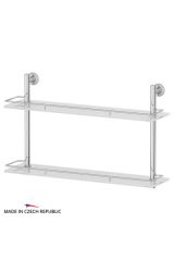 FBS VIZ 065 Полка с ограничителем 60 см двойная (стекло)