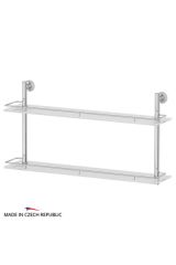 FBS VIZ 066 Полка с ограничителем 70 см двойная (стекло)