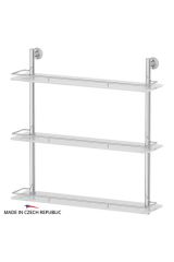 FBS VIZ 070 Полка с ограничителем 60 см тройная (стекло)