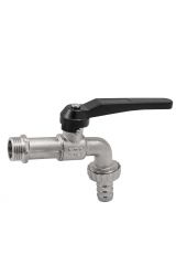 Кран шаровой, угловой, сливной, 1/2&quot;, Н, ручка-рычаг, со штуцером ELSEN EV94.1212