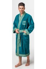 Халат для ванной банный махровый Миглиоре (Migliore), Tesoro, зеленый, 54-56